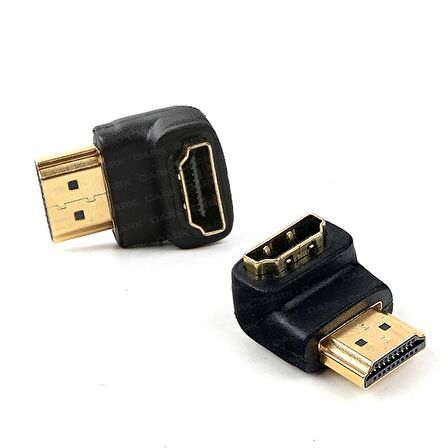 Dark DK-HD-AMXF90 HDMI to HDMI Erkek-Dişi 90 Derece Dirsek Dönüştürücü Adaptör