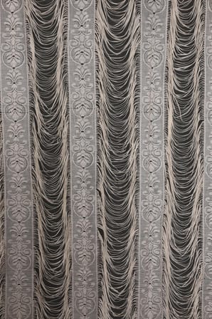 AKÇA TEKSTİL İTALYAN MODEL KREM RENK HAZIR DÜĞMELİ İP PERDE 220*270 cm