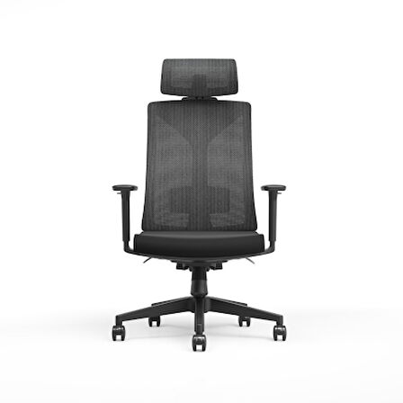 Leader File Sırtlı Multi Mekanizma Ofis Koltuğu-Siyah 67x118-5-128,5x 70 cm (GxYxD)