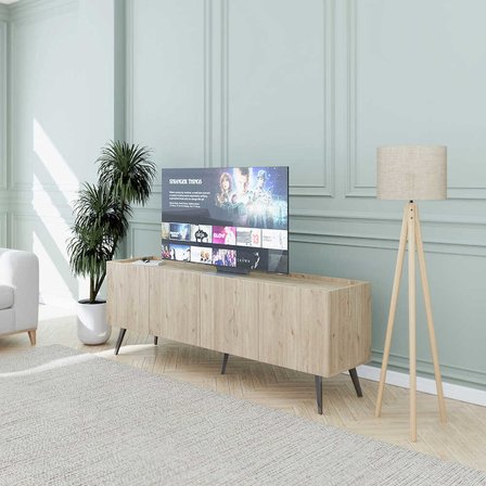 Luna 4 Kapaklı TV Ünitesi-Florida Meşe 180x63x42 cm