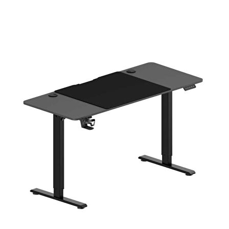 Adore Gaming Elevator-X Yükseklik Ayarlı Oyuncu Masası - Siyah 160x72-117x75 cm