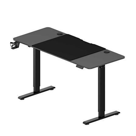 Adore Gaming Elevator-X Yükseklik Ayarlı Oyuncu Masası - Siyah 160x72-117x75 cm