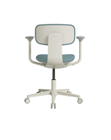 Tesla Comfort Çalışma Koltuğu Mavi - Yeşil Kumaş 61x74-86x60 cm