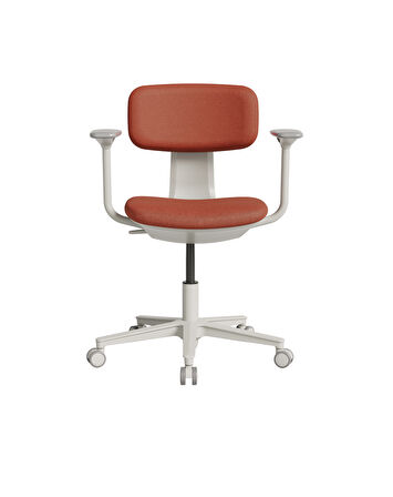 Tesla Comfort Çalışma Koltuğu - Koyu Turuncu Kumaş 61x74-86x60 cm
