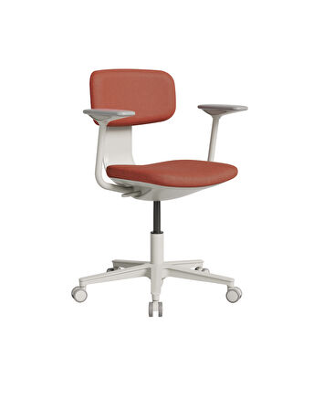 Tesla Comfort Çalışma Koltuğu - Koyu Turuncu Kumaş 61x74-86x60 cm