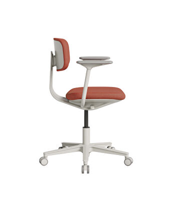 Tesla Comfort Çalışma Koltuğu - Koyu Turuncu Kumaş 61x74-86x60 cm