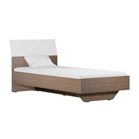 Prestij Tek Kişilik Karyola - Noce/Beyaz 95x90x195 cm