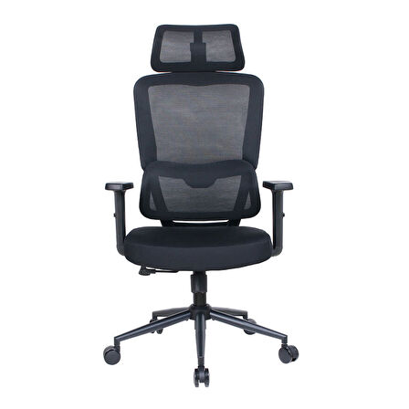 Reflex-S Full Ergonomic Yönetici ve Çalışma Koltuğu File Kumaş - Siyah 66 x 124-134 x -74 cm