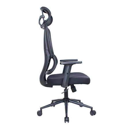 Reflex-S Full Ergonomic Yönetici ve Çalışma Koltuğu File Kumaş - Siyah 66 x 124-134 x -74 cm