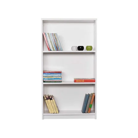 3 Raflı Kitaplık-Beyaz 58x106x23 cm