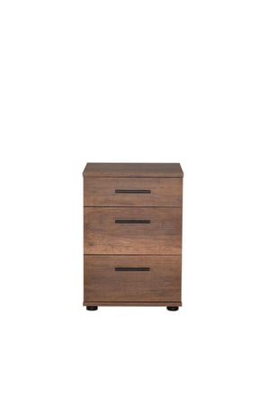 Trendline 3 Çekmeceli Komodin-Koyu Ceviz(Oslo Ceviz) 40x57x39 cm (GxYxD)