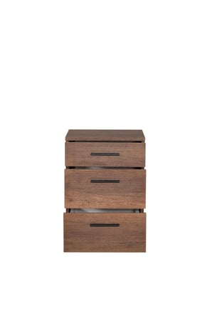 Trendline 3 Çekmeceli Komodin-Koyu Ceviz(Oslo Ceviz) 40x57x39 cm (GxYxD)