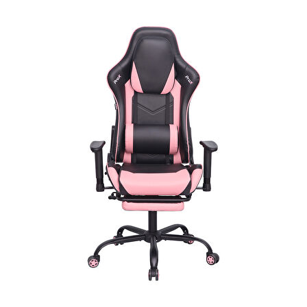Adore Gaming ProX Oyuncu Koltuğu Siyah / Pembe S. Deri 71x77,5-126x136 cm