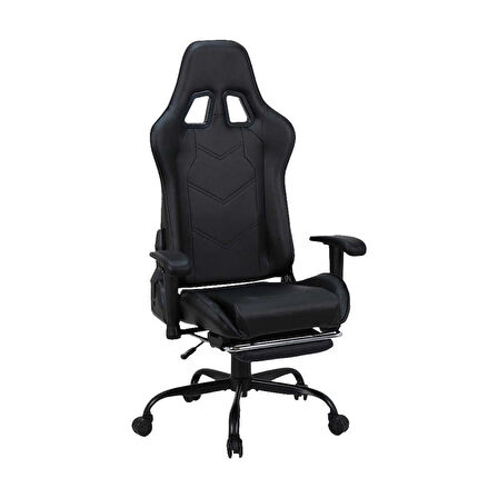 Adore Mobilya Gaming Combo Profesyonel Oyuncu ve Çalışma Koltuğu-Siyah 71x130-139,5x58 cm (GxYxD)