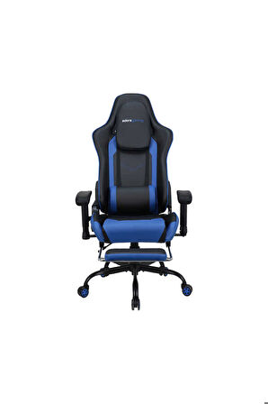 Adore Gaming Combo Profesyonel Oyuncu ve Çalışma Koltuğu-Siyah-Mavi 71x130-139,5x58 cm (GxYxD)