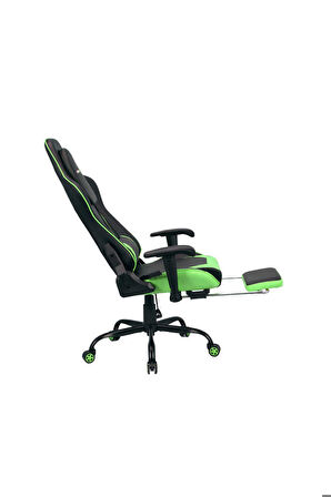 Adore Gaming Combo Profesyonel Oyuncu ve Çalışma Koltuğu-Siyah-Yeşil 71x130-139,5x58 cm (GxYxD)