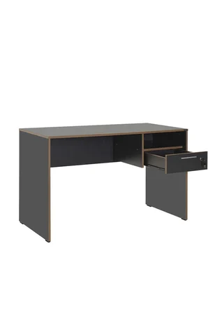 Concept Kilitli Çekmeceli Çalışma Masası-Antrasit-Kontra 120x75x60 cm (GxYxD)