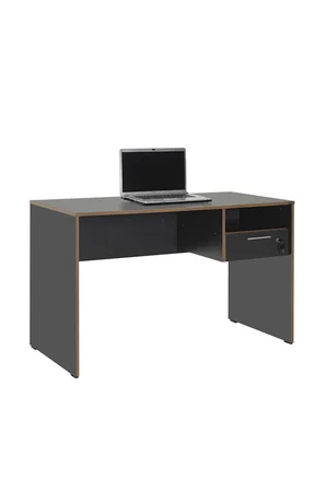 Concept Kilitli Çekmeceli Çalışma Masası-Antrasit-Kontra 120x75x60 cm (GxYxD)