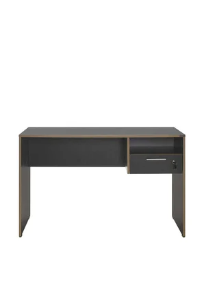 Concept Kilitli Çekmeceli Çalışma Masası-Antrasit-Kontra 120x75x60 cm (GxYxD)