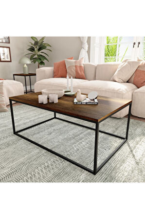 Profile Dikdörtgen Orta Sehpa - Koyu Ceviz (oslo Ceviz) 100x42x60 Cm (gxyxd)