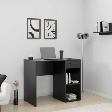 Trendline Çekmeceli Çalışma Masası-Antrasit 90x75x52 cm (GxYxD)