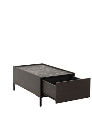 Pool Çekmeceli Dikdörtgen Orta Sehpa-godiva-mermer Desenli 103x42x60 Cm (gxyxd)