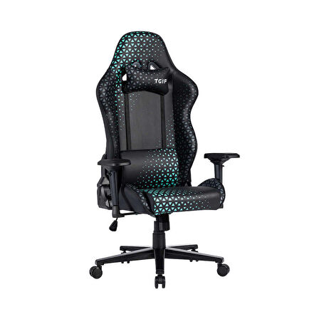 Adore Mobilya Gaming Ares Profesyonel Oyuncu ve Yönetici Koltuğu-Siyah-Yeşil 45x126-133,5x71,5 cm (GxYxD)