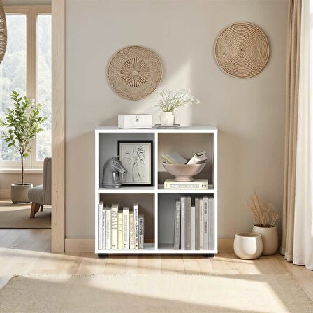 Cubic Kitaplık Beyaz 70x72x30 cm