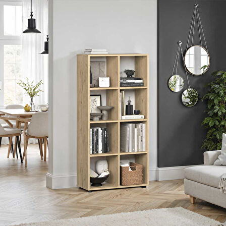 Cubic Kitaplık Florida Meşe 70x140,5x30 cm