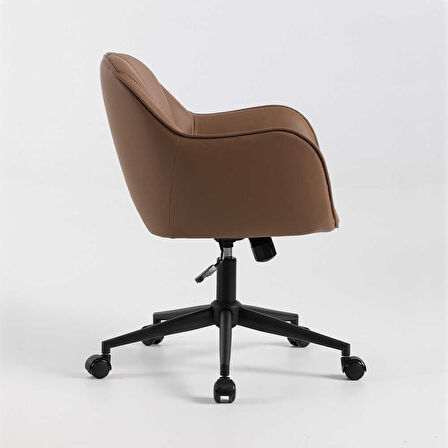 Milano Çalışma Koltuğu - Kahverengi 60x80-88x62 cm