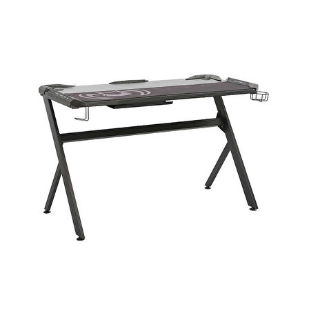 Ryze Extreme Karbon Fiber RGB Oyuncu Masası - Siyah 120x60x76 cm