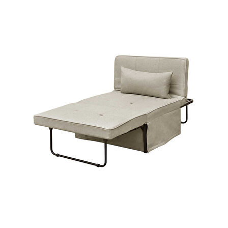 Cube Katlanır Yataklı Puf - Vizon 96x189x42.5 / 96x168x92.5 cm
