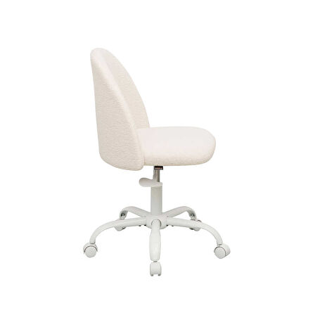 Curve Çalışma Sandalyesi - Beyaz 61x58,5x81,5-91 cm