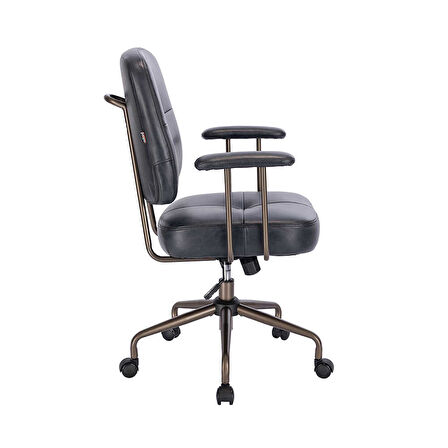 New York Çalışma Sandalyesi - Koyu Gri 65x96,5-102,5x68 cm