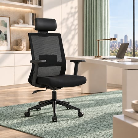 Vera Flex Multi Fonksiyon Çalışma Koltuğu - Siyah 63x117-127x67 cm
