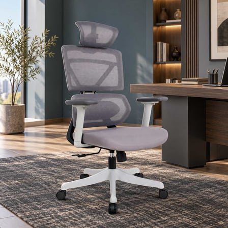 Pro-Tech Ultra Ergonomik Yönetici ve Çalışma Koltuğu - Gri 70x113-124x69 cm
