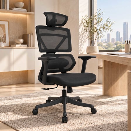Pro-Tech Ultra Ergonomik Yönetici ve Çalışma Koltuğu - Siyah 70x113-124x69 cm