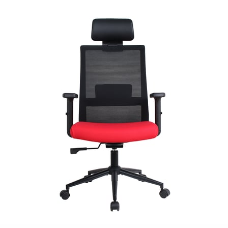 Vera Flex Multi Fonksiyon Çalışma Koltuğu -  Siyah/Kırmızı 63x117-127x67 cm