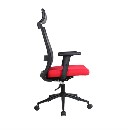 Vera Flex Multi Fonksiyon Çalışma Koltuğu -  Siyah/Kırmızı 63x117-127x67 cm
