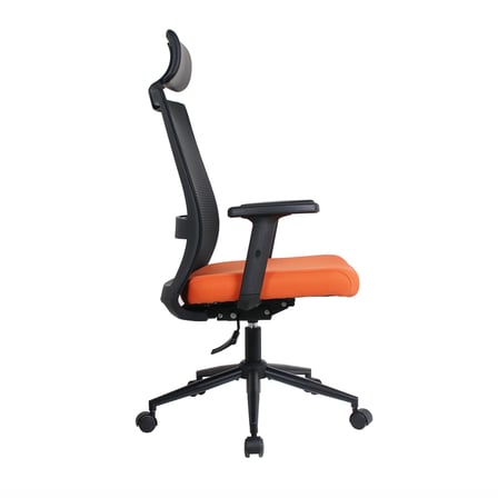 Vera Flex Multi Fonksiyon Çalışma Koltuğu  - Siyah/Turuncu 63x117-127x67 cm