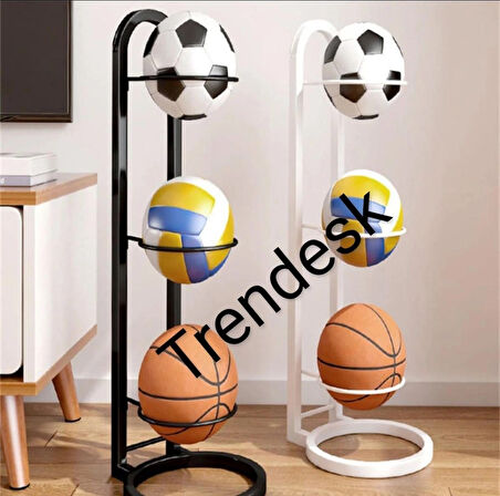 Metal Siyah /Beyaz Futbol Top Standı ,Basketbol Top Standı 90 CM