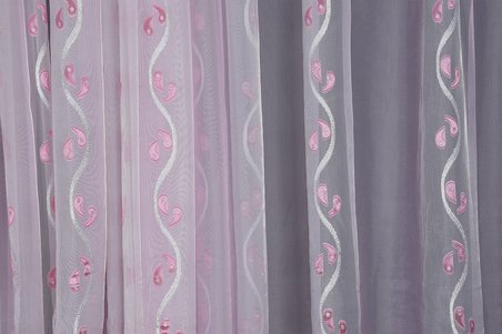 ORGANZE 2550 KREM RENK 5_3 Hazır dikilmiş Pileli Fon Perde 300*260 cm