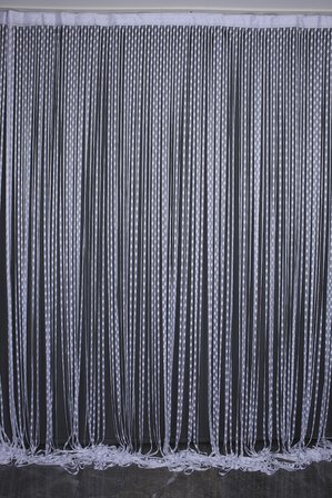 DAMLA MODEL BEYAZ RENK HAZIR İP PERDE 300*270 cm