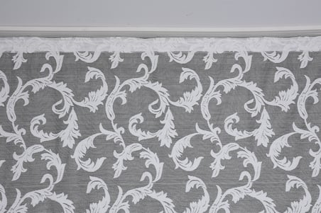 SULTAN 1 MODEL KIRIK BEYAZ RENK PİLESİZ TEK KANAT Fon Perde 300*260 cm