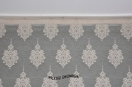 NOKTALI DAMAKS MODEL VİZON RENK PİLESİZ TEK KANAT Fon Perde 300*260 cm
