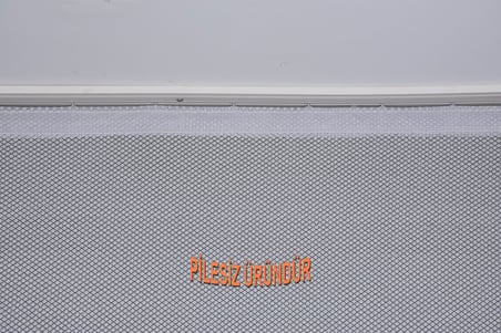 PETEK MODEL GRİ RENK TEK KANAT PİLESİZ Hazır Fon Perde 200*260 cm