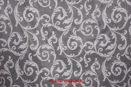 SULTAN 2 MODEL KIRIK BEYAZ RENK TEK KANAT PİLESİZ Hazır Fon Perde 200*260 cm