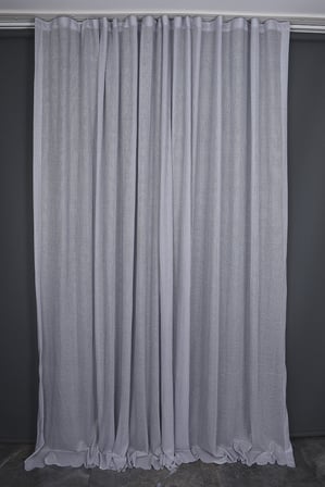 PETEK MODEL GRİ RENK TEK KANAT PİLESİZ Fon Perde 300*260 cm