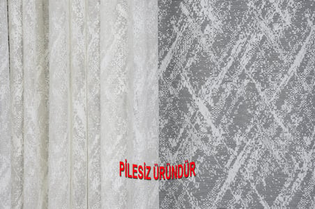 KDK 2010 MODEL KREM RENK PİLESİZ TEK KANAT Fon Perde 200*260 cm