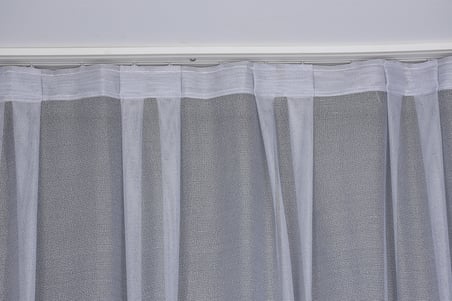 KÜÇÜK YAPRAK GRİ  RENK TEK KANAT Hazır dikilmiş Pileli Fon Perde 300*260 cm